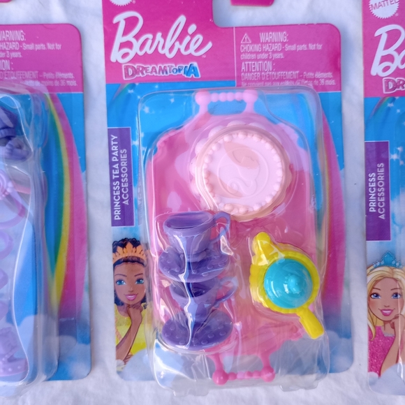 Barbie Princess Tea Party Set Fairy Accessories Gift Birthday Christmas Toy Play - Picture 2 of 12